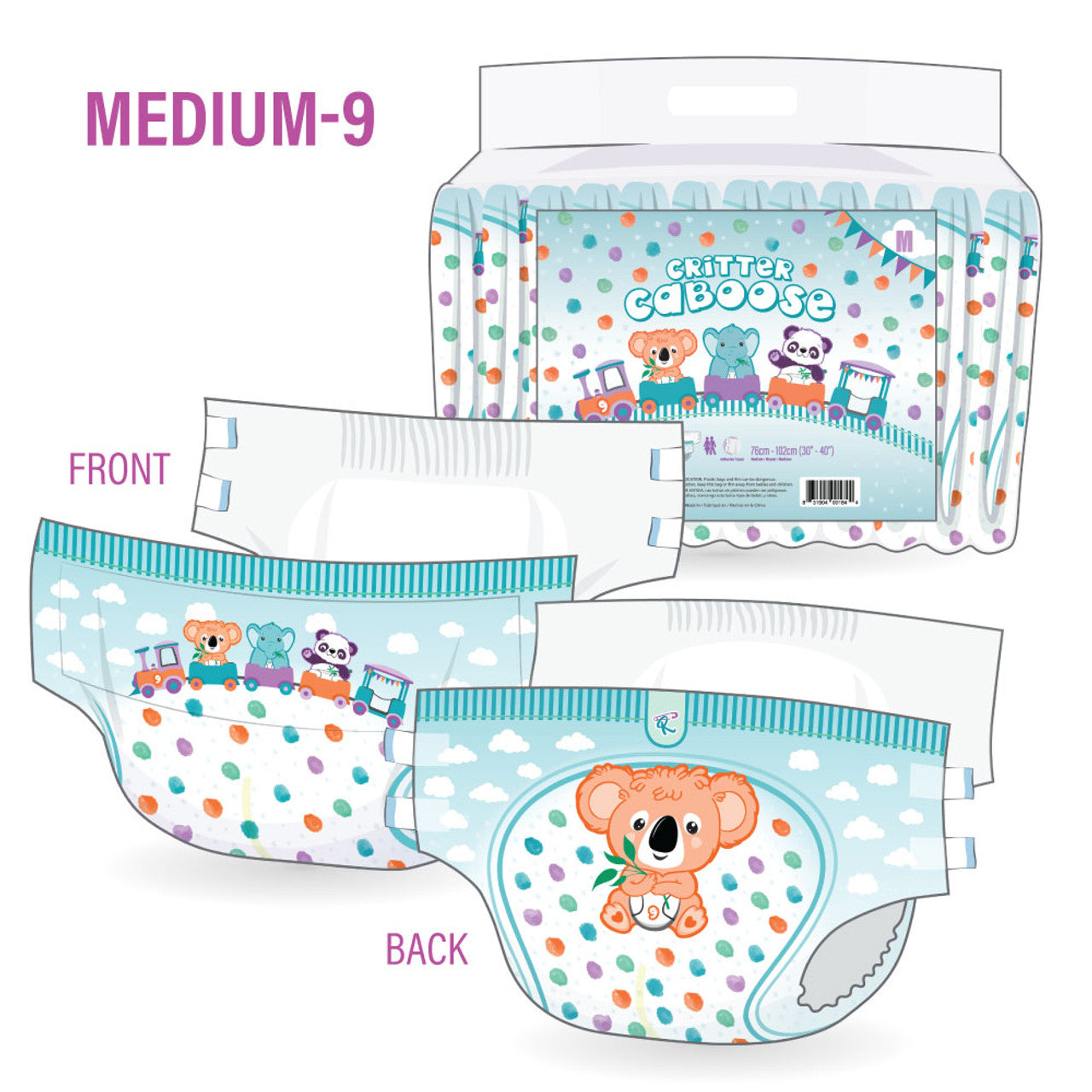 Critter Caboose Adult Diapers * Sample