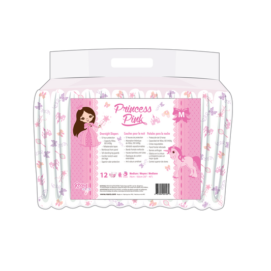 New Rearz Princess Pink Overnight Briefs