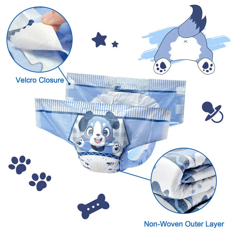 Little Blue BabyFur Cloth Back - Incontinence Aids